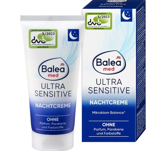 Balea MED Ultra Sensitive nakts krēms  jūtīgai ādai, 50 ml